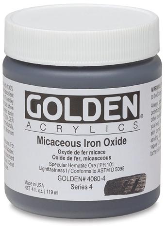 Golden Mica Iridescent Schwarzer Glimmer (fin) i akrylbindemiddel