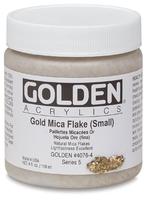 Golden Mica Iridescent Gold Glimmer (fin)  i akrylbindemiddel